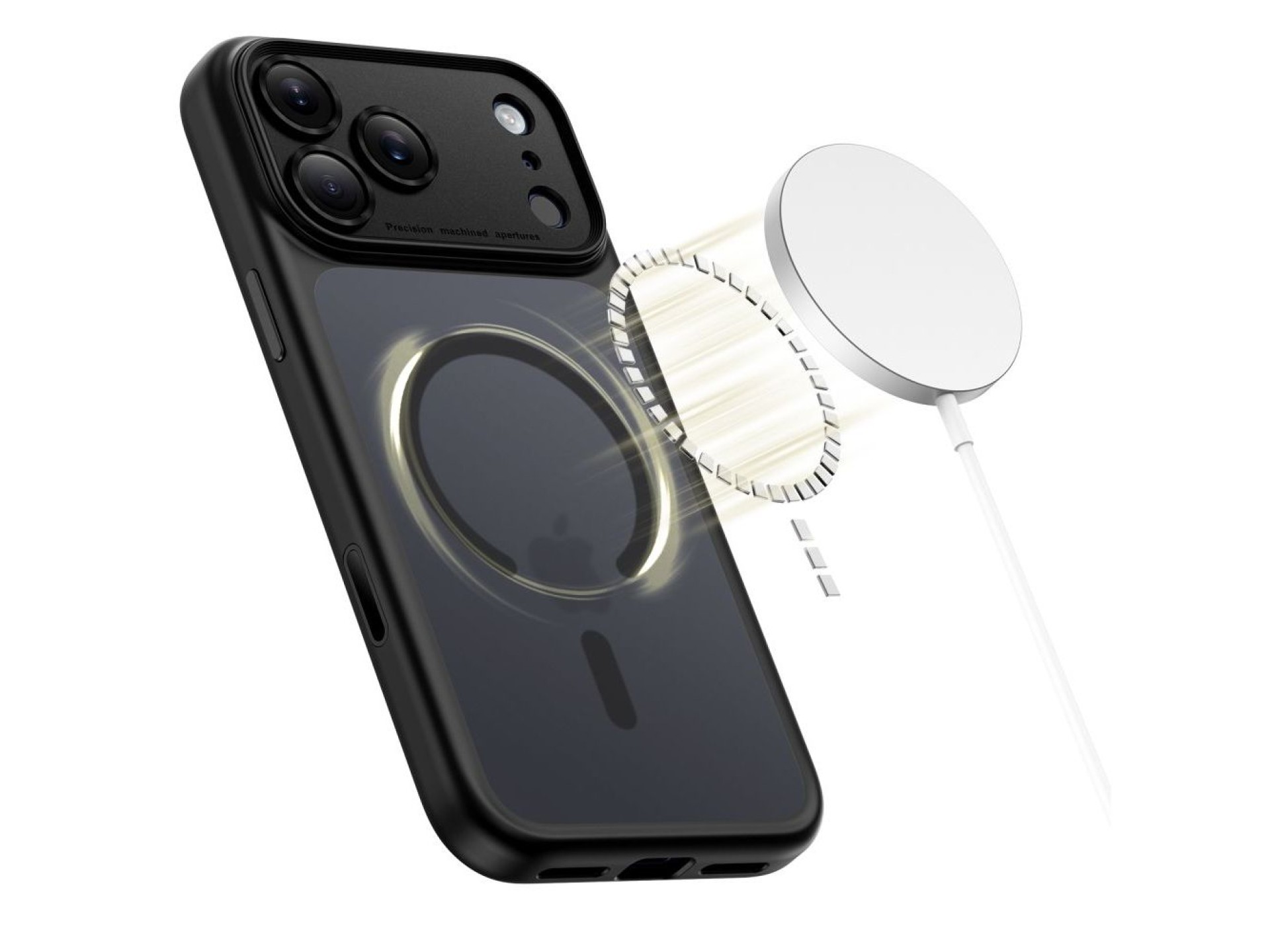 Tech-Protect Magpeak Magsafe CC Case for iPhone 17 Pro - Matte Black