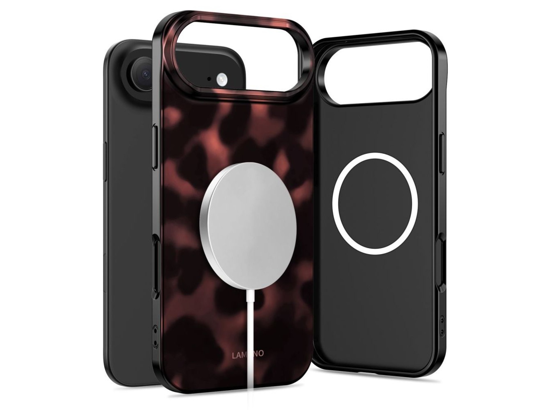 Funda Tech-Protect Lamano MagSafe para iPhone Air - Negra y roja