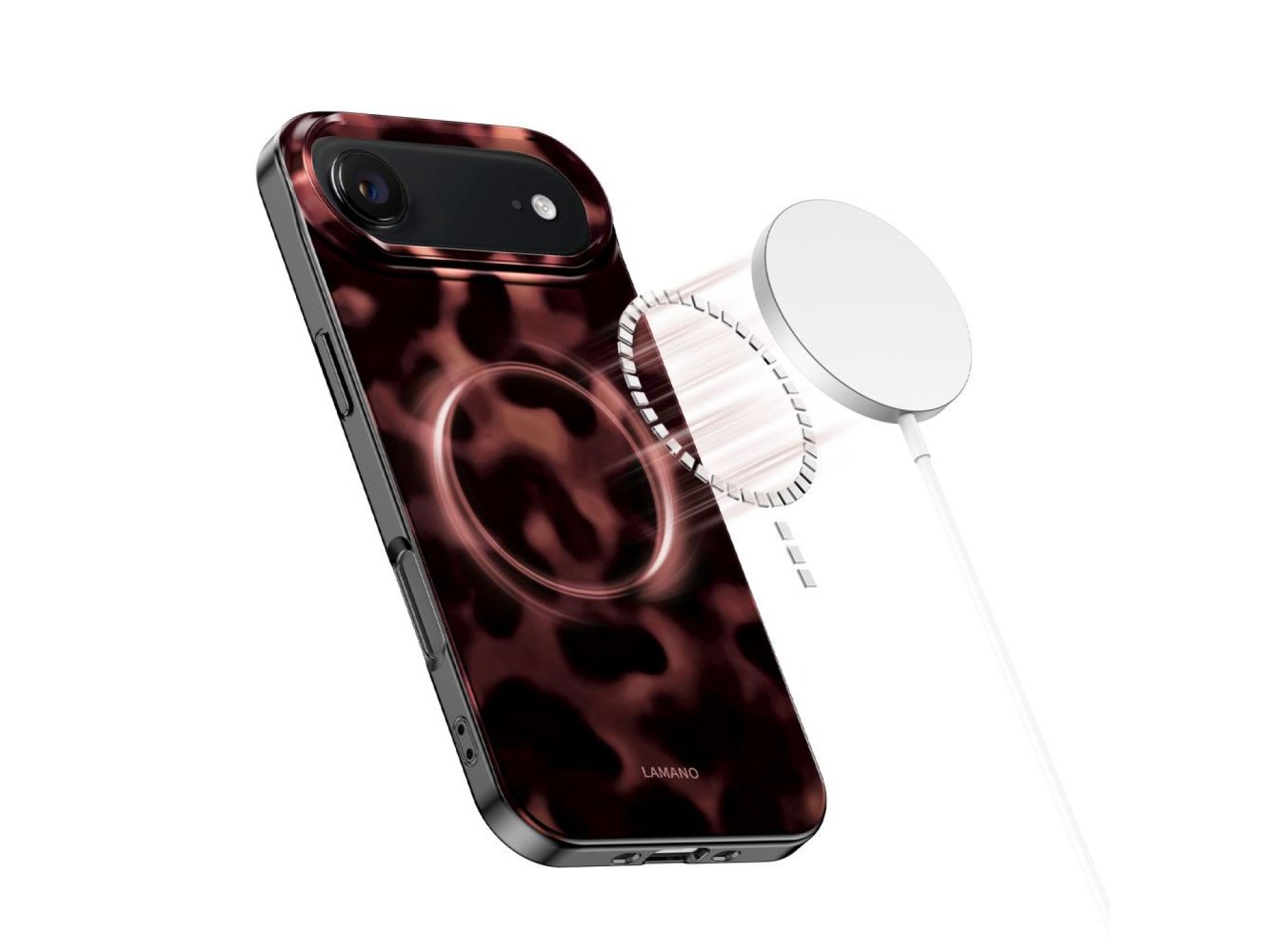 Funda Tech-Protect Lamano MagSafe para iPhone Air - Negra y roja