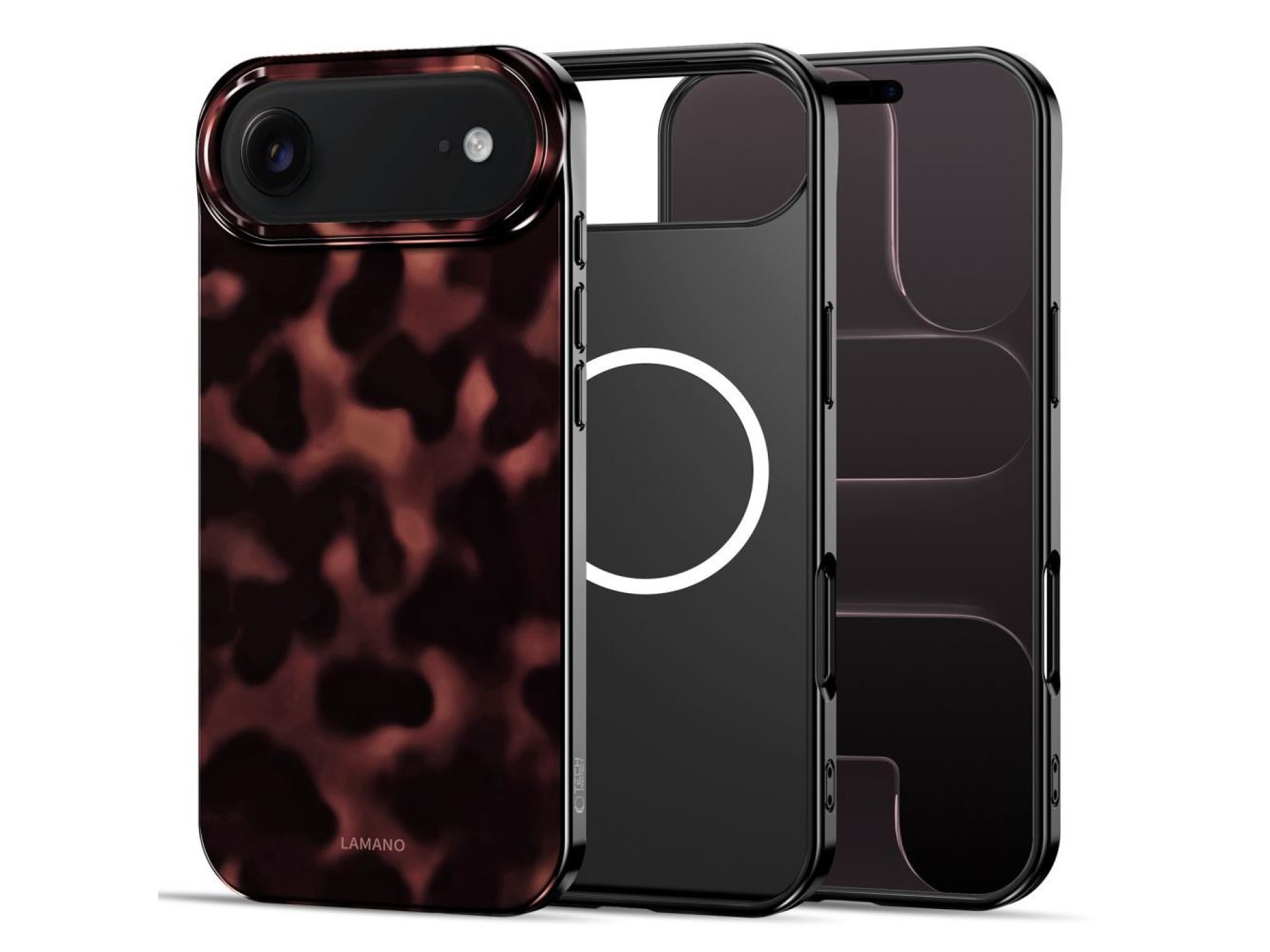 Funda Tech-Protect Lamano MagSafe para iPhone Air - Negra y roja