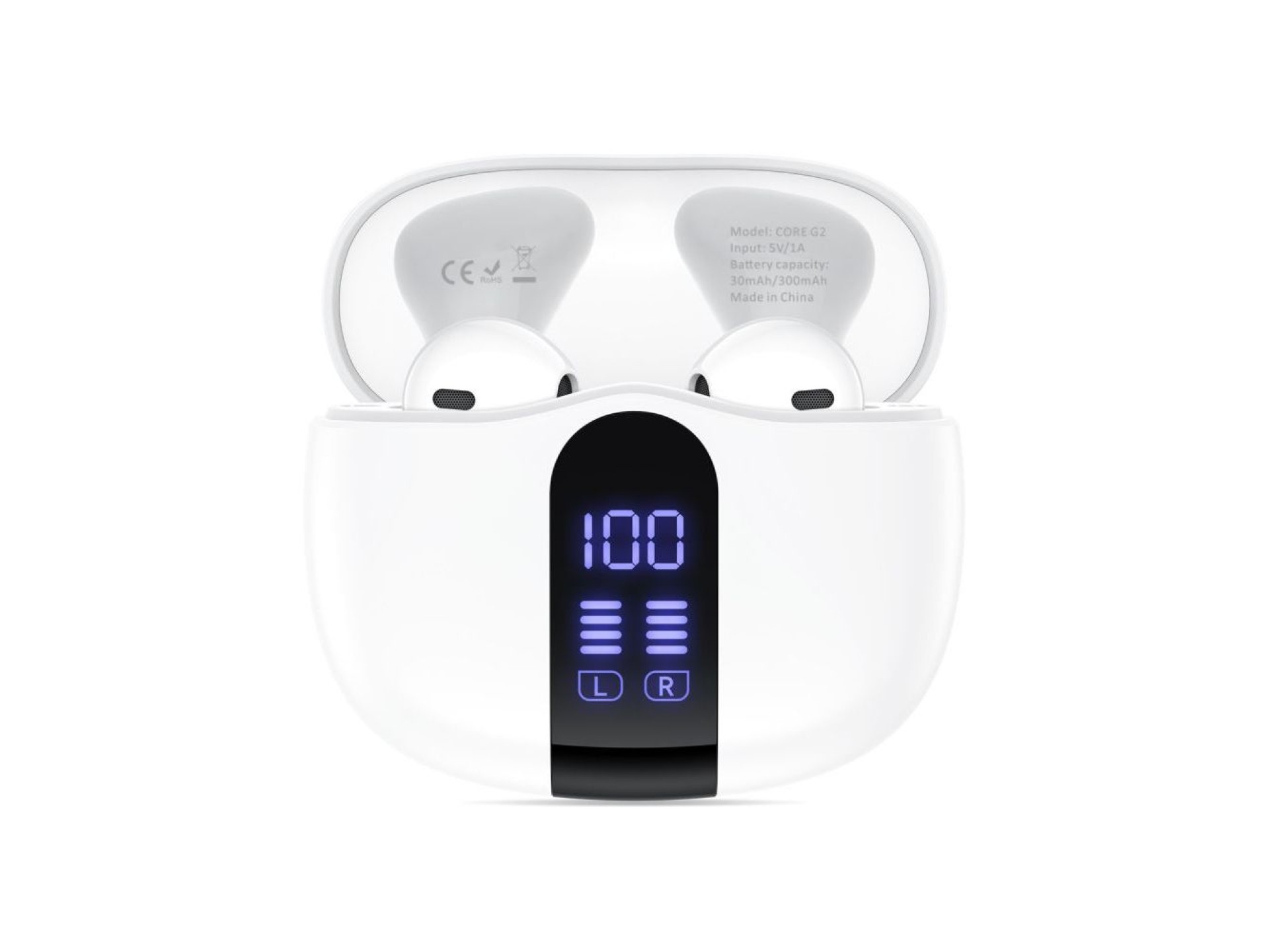 Fones de ouvido Tech-Protect UltraBoost TWS Core G2 - Branco