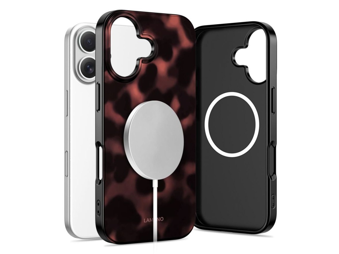 Funda Tech-Protect Lamano MagSafe para iPhone 17 - negra y roja