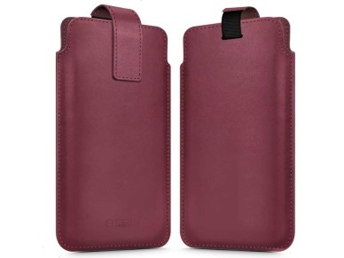 Capa Tech-Protect SM65 para smartphones de 6,0 a 6,9 polegadas - cor bordô Capa Tech-Protect SM65 para smartphones de 6,0 a 6,9 polegadas - cor bordô
