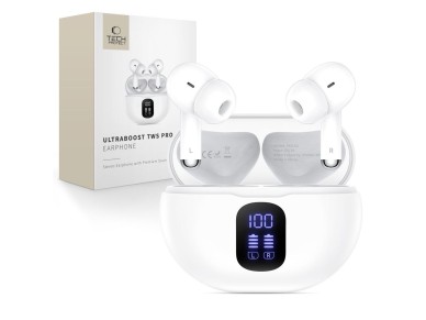 Tech-Protect UltraBoost TWS Pro G2 Headphones - White Tech-Protect UltraBoost TWS Pro G2 Headphones - White