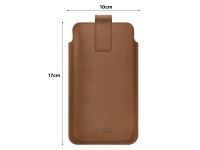 Capa Tech-Protect SM65 para smartphones de 6,0 a 6,9 polegadas - marrom Capa Tech-Protect SM65 para smartphones de 6,0 a 6,9 polegadas - marrom