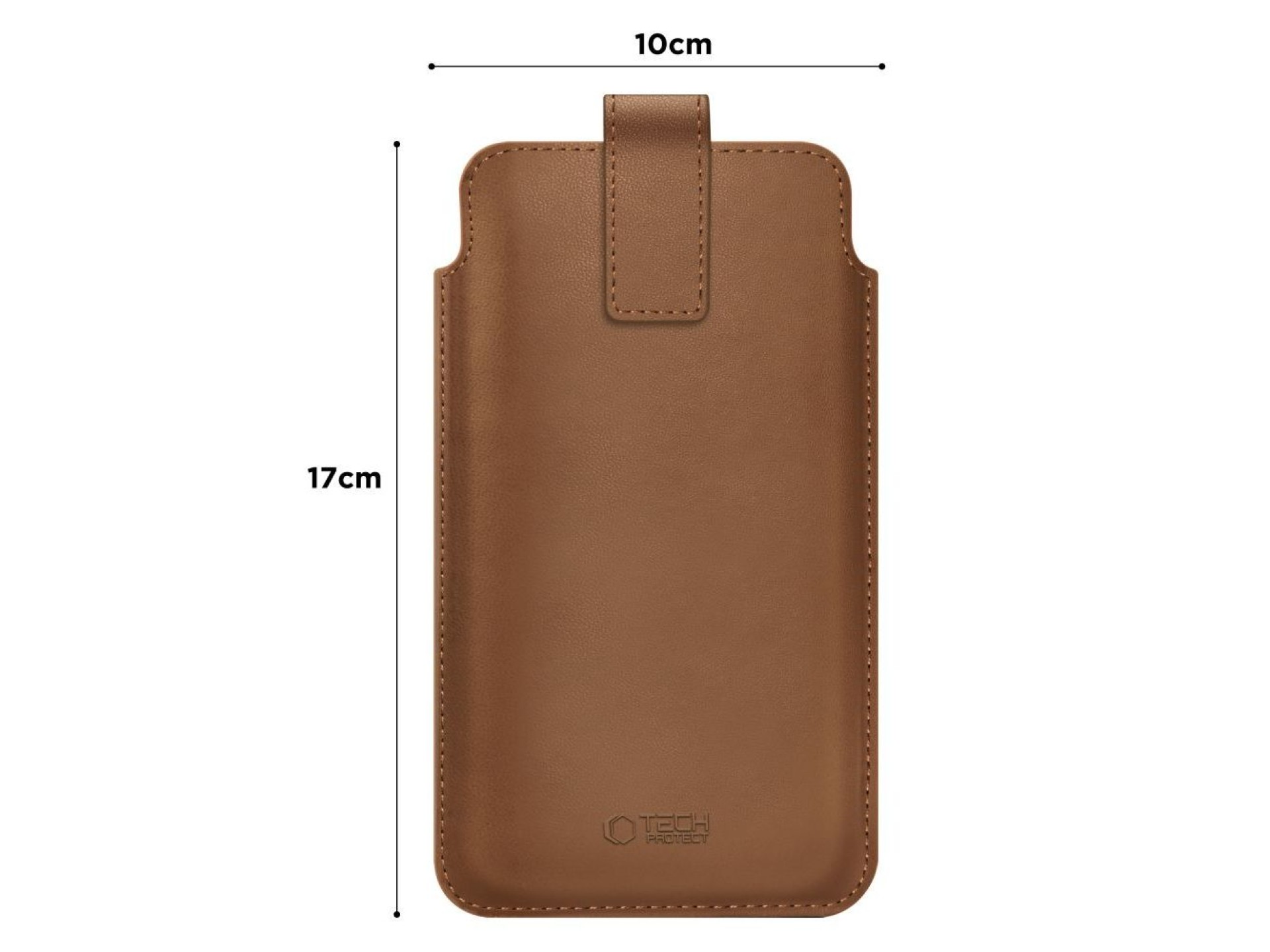 Capa Tech-Protect SM65 para smartphones de 6,0 a 6,9 polegadas - marrom