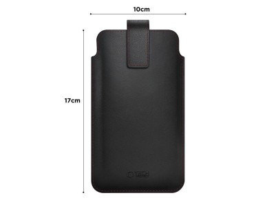 Capa Tech-Protect SM65 para smartphones de 6,0 a 6,9 polegadas - preta e vermelha Capa Tech-Protect SM65 para smartphones de 6,0 a 6,9 polegadas - preta e vermelha