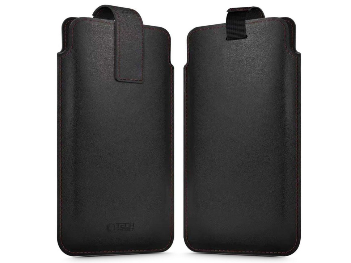 Capa Tech-Protect SM65 para smartphones de 6,0 a 6,9 polegadas - preta e vermelha