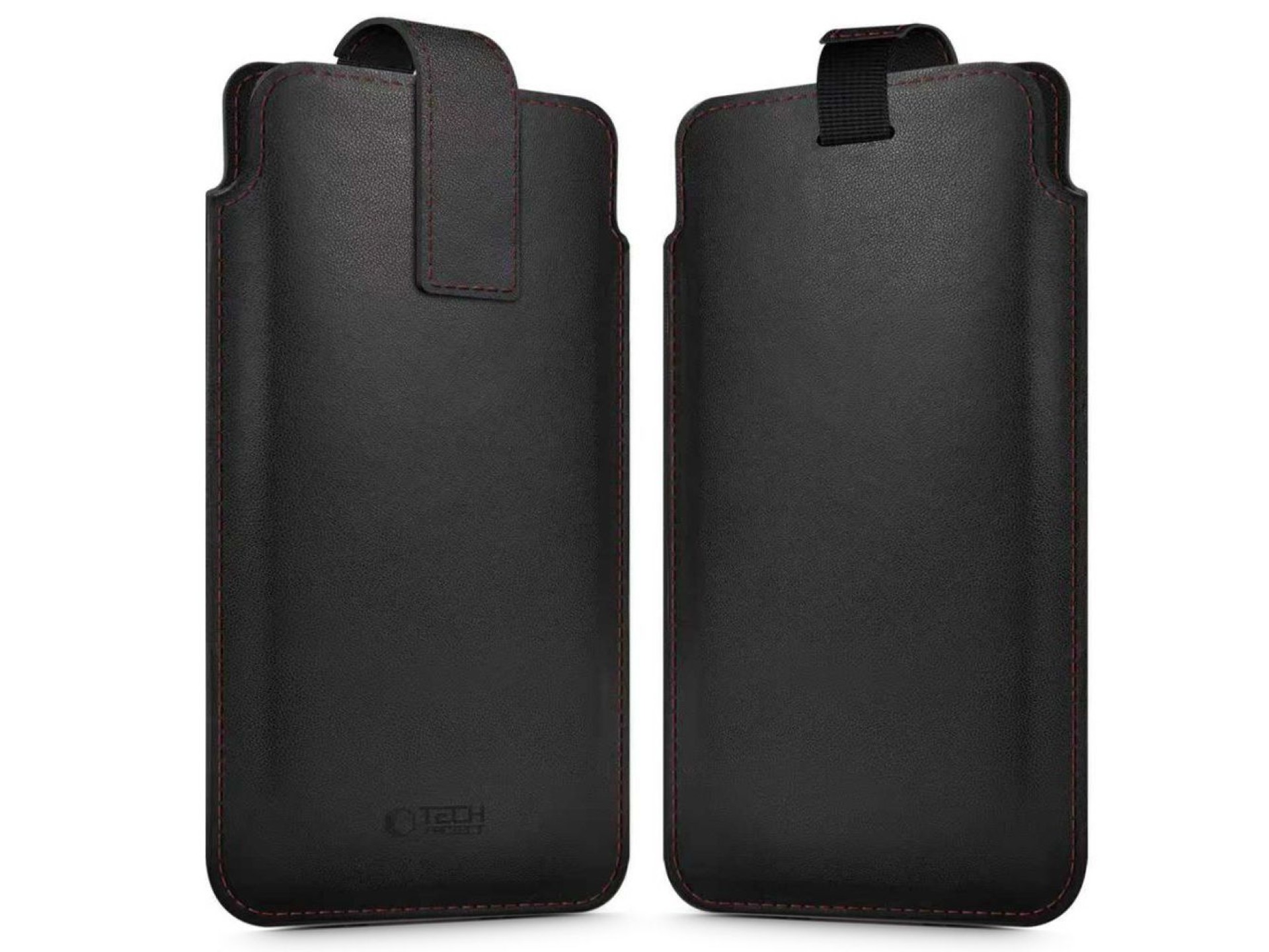 Capa Tech-Protect SM65 para smartphones de 6,0 a 6,9 polegadas - preta e vermelha