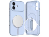 Funda de silicona Tech-Protect MagSafe para iPhone 17 - Azul Funda de silicona Tech-Protect MagSafe para iPhone 17 - Azul