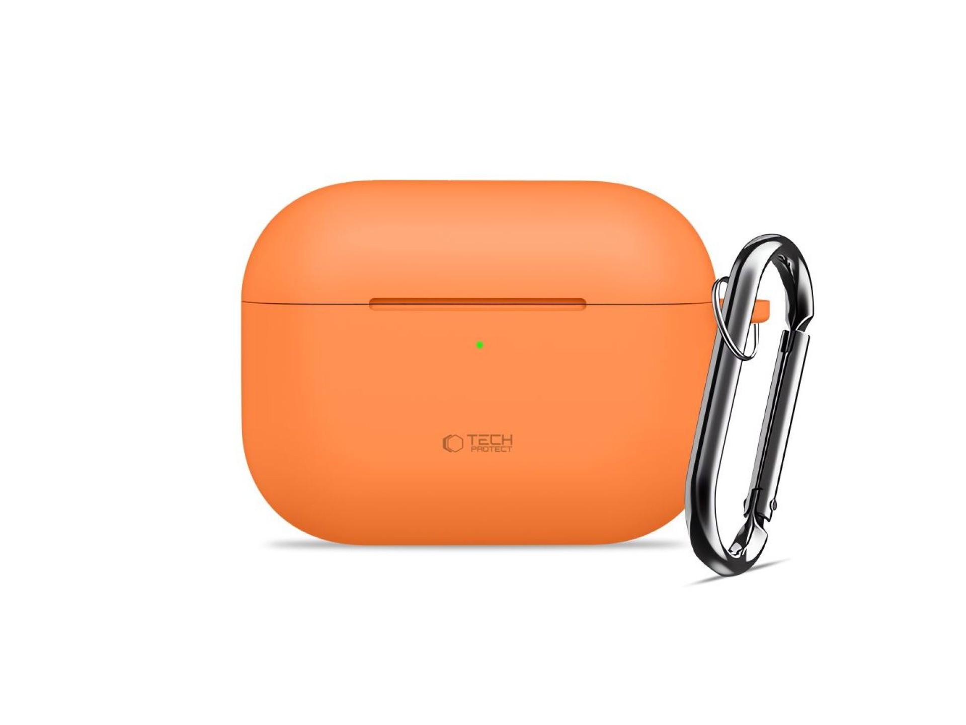 Capa Tech-Protect de silicone com gancho para AirPods Pro - laranja