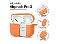 Capa Tech-Protect de silicone com gancho para AirPods Pro - laranja Capa Tech-Protect de silicone com gancho para AirPods Pro - laranja