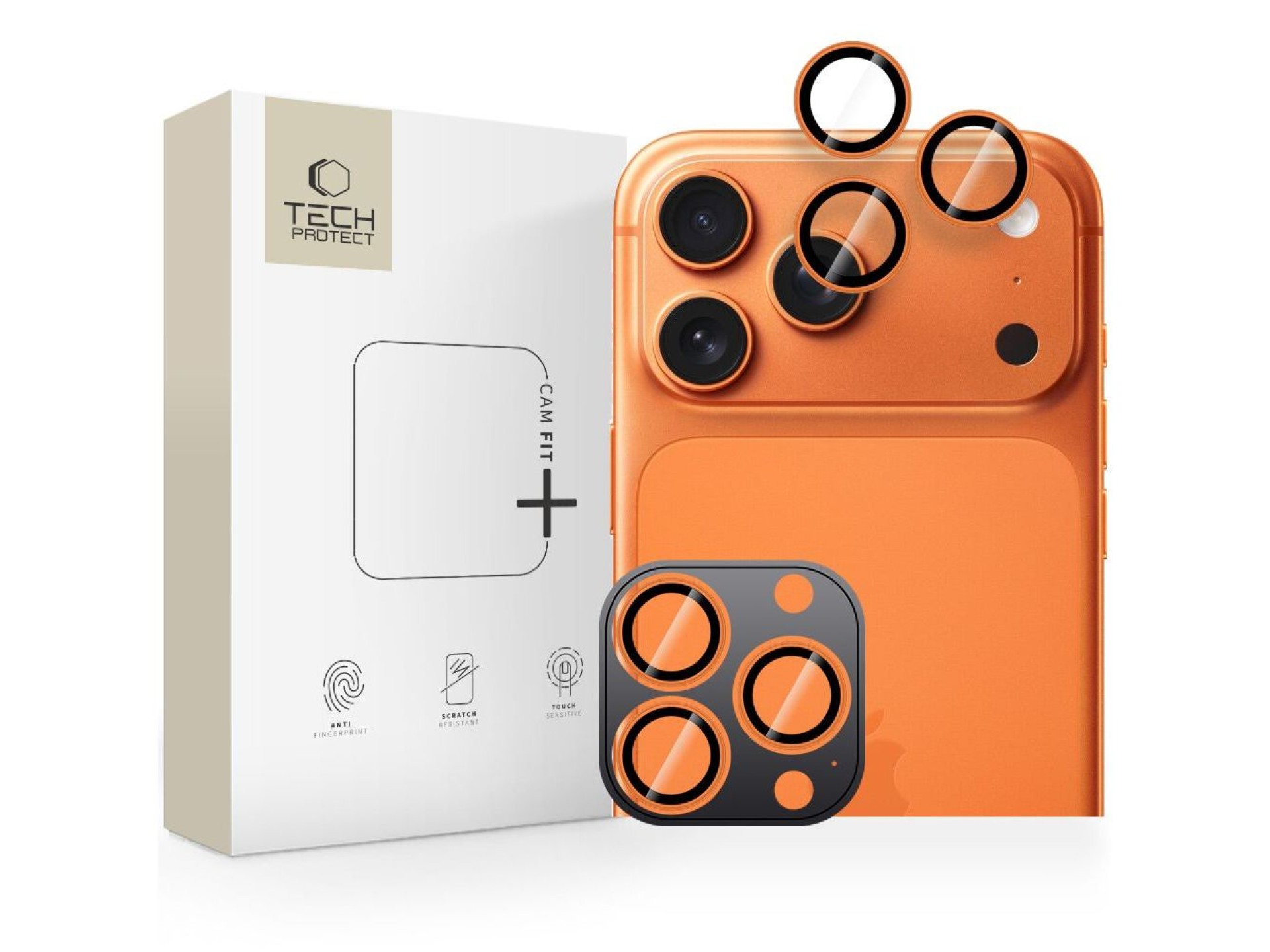 Tech-Protect Camring Fit+ Camera Cover for iPhone 14 Pro / Max / 15 Pro / Max / 16 Pro / Max / 17 Pr