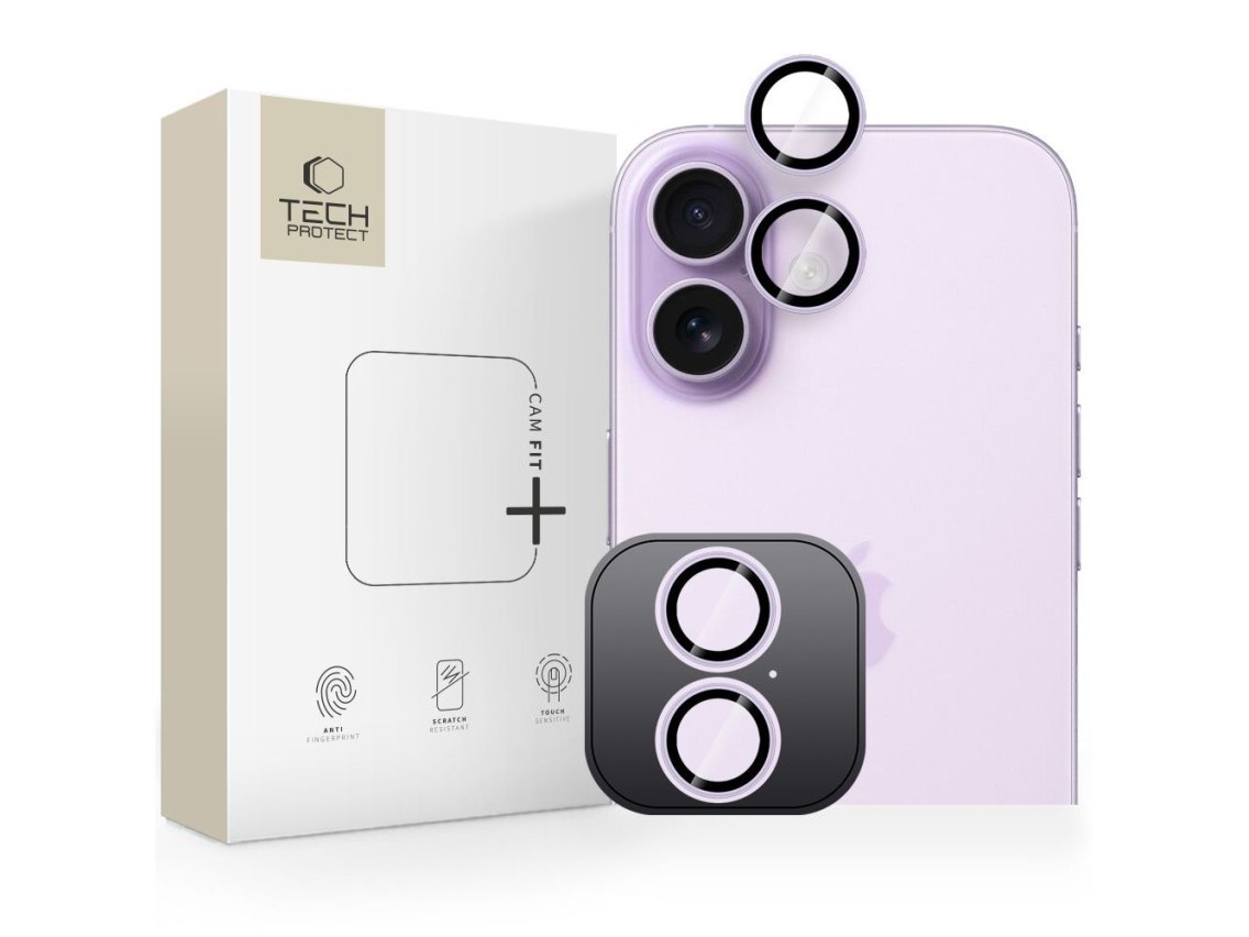 Funda protectora Tech-Protect Camring Fit+ para iPhone 17 - Morada
