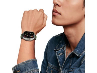 Tech-Protect IconBand Line Strap for Apple Watch 44 / 45 / 46 / 49 mm - Black and Navy Blue