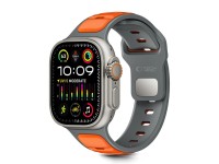 Tech-Protect IconBand Line Strap for Apple Watch 44 / 45 / 46 / 49 mm - Gray-Orange