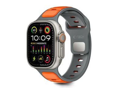Tech-Protect IconBand Line Strap for Apple Watch 44 / 45 / 46 / 49 mm - Gray-Orange Tech-Protect IconBand Line Strap for Apple Watch 44 / 45 / 46 / 49 mm - Gray-Orange