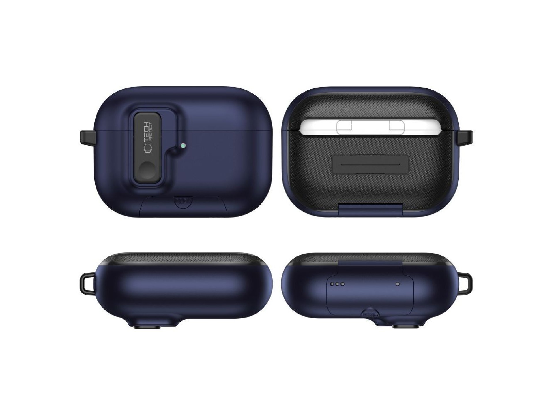 Capa Tech-Protect Slim Hook para AirPods Pro 3 - Azul Marinho