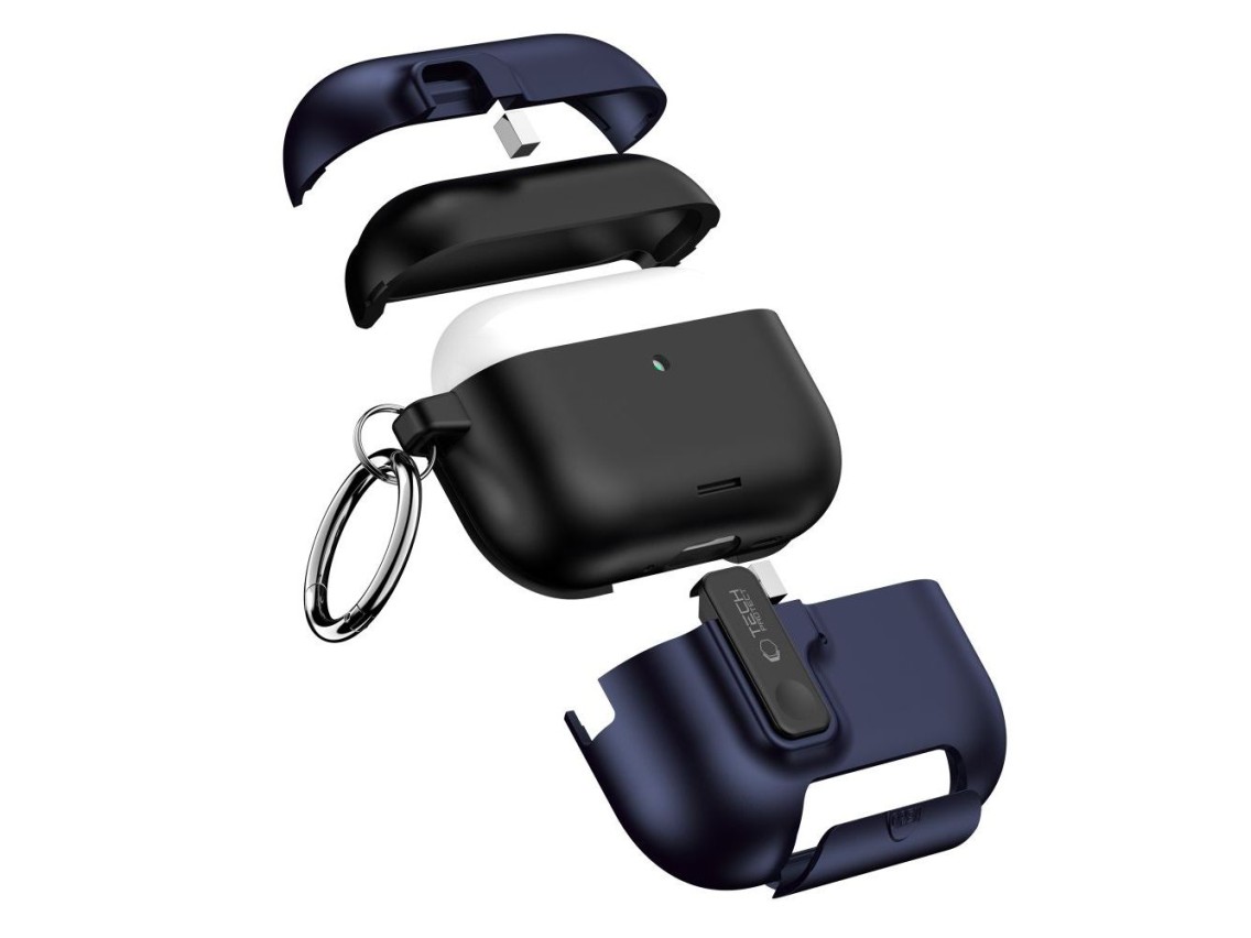 Capa Tech-Protect Slim Hook para AirPods Pro 3 - Azul Marinho