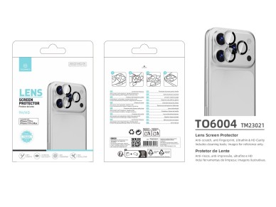 Techancy Lens Protector for iPhone 17 Pro and 17 Pro Max TO6004 9H Ultra Thin High Definition Anti-S