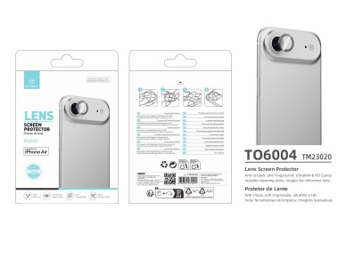 Techancy Lens Protector for iPhone 17 Air TO6004 9H Ultra Thin High Definition Anti-Scratch Anti-Fin Techancy Lens Protector for iPhone 17 Air TO6004 9H Ultra Thin High Definition Anti-Scratch Anti-Fin