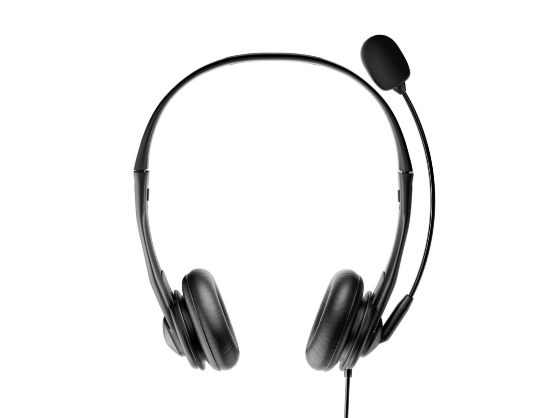 Techancy TH5234 Wired USB Headset with Noise-Cancelling Microphone for Call Center, Office, Online M