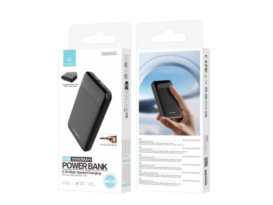 Techancy Mini Power Bank 5000mAh TF2803 10W Carregamento Rapido Compacto Protecao Inteligente para T