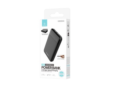 Techancy Mini Power Bank 5000mAh TF2803 10W Carregamento Rapido Compacto Protecao Inteligente para T