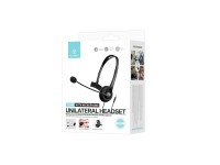 Techancy Auricular Unilateral com Fio 3.5mm TH5232 com Microfone Cancelamento de Ruido para Call Cen Techancy Auricular Unilateral com Fio 3.5mm TH5232 com Microfone Cancelamento de Ruido para Call Cen
