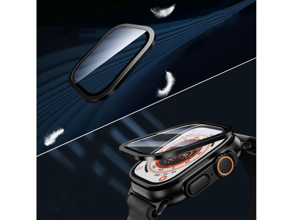 Tech-Protect Glass Ring 2-pack for Apple Watch Ultra 49mm - Titanium