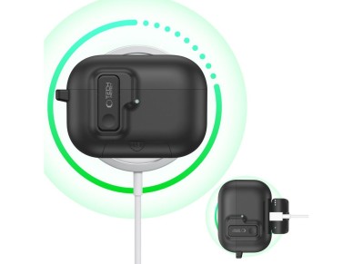 Capa Tech-Protect Slim Hook para AirPods Pro 3 - Preta