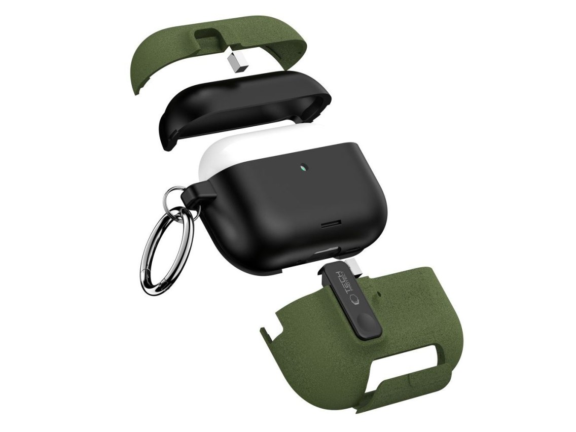 Capa Tech-Protect Slim Hook para AirPods Pro 3 - Verde