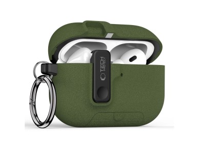 Funda Tech-Protect Slim Hook para AirPods Pro 3 - Verde