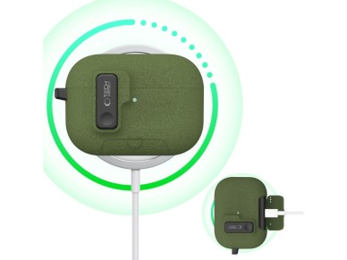 Funda Tech-Protect Slim Hook para AirPods Pro 3 - Verde