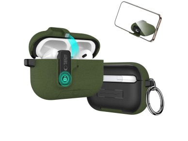 Funda Tech-Protect Slim Hook para AirPods Pro 3 - Verde