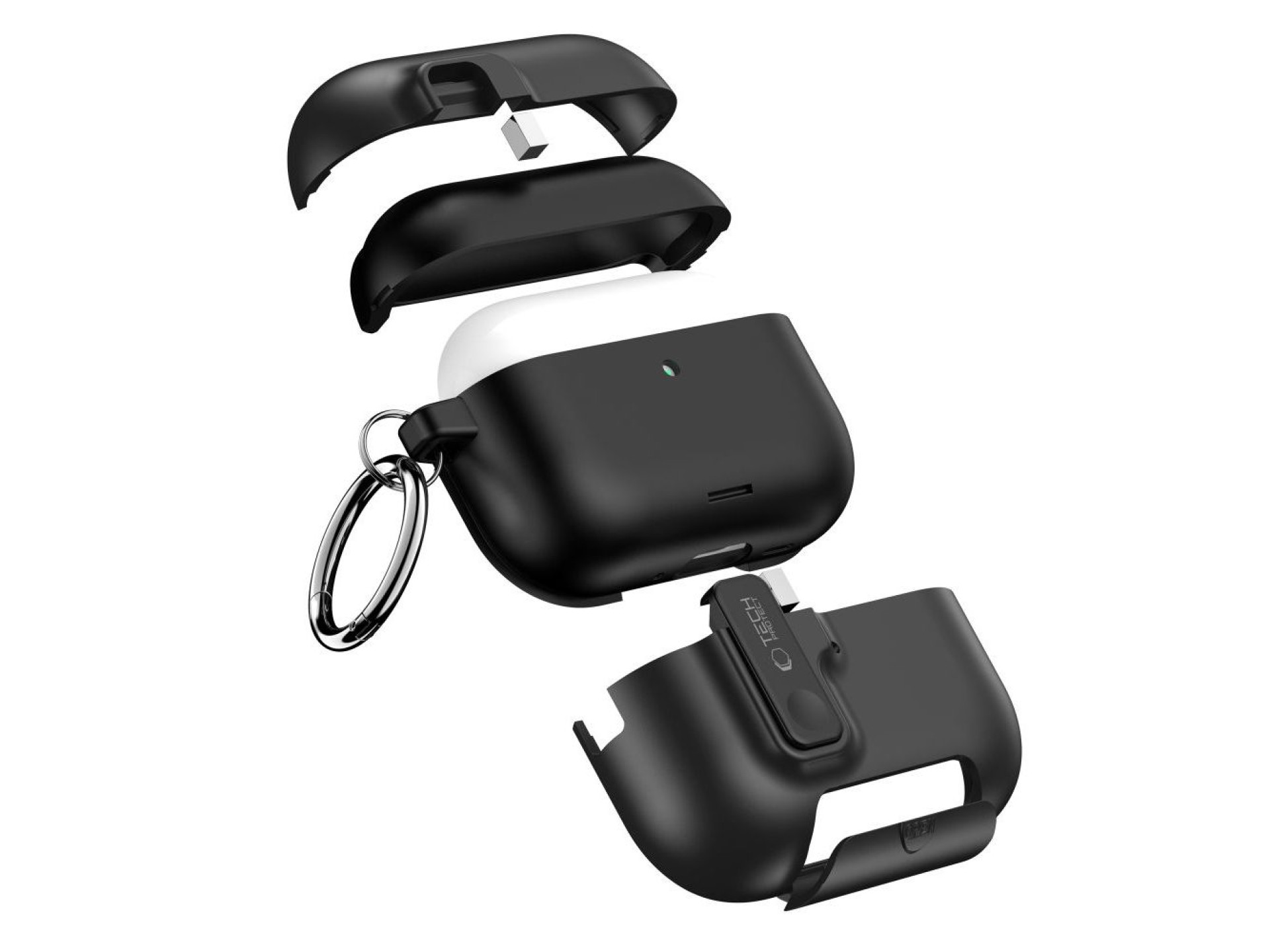 Funda Tech-Protect Slim Hook para AirPods Pro 3 - Negra