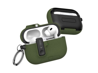 Funda Tech-Protect Slim Hook para AirPods Pro 3 - Verde