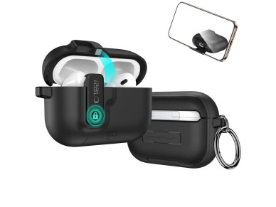 Capa Tech-Protect Slim Hook para AirPods Pro 3 - Preta