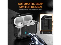 Capa Tech-Protect Carbonox MagSafe para AirPods Pro - preta Capa Tech-Protect Carbonox MagSafe para AirPods Pro - preta