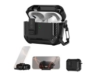 Capa Tech-Protect Carbonox MagSafe para AirPods Pro - preta Capa Tech-Protect Carbonox MagSafe para AirPods Pro - preta