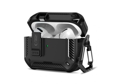 Tech-Protect Carbonox MagSafe case for AirPods Pro - black Tech-Protect Carbonox MagSafe case for AirPods Pro - black