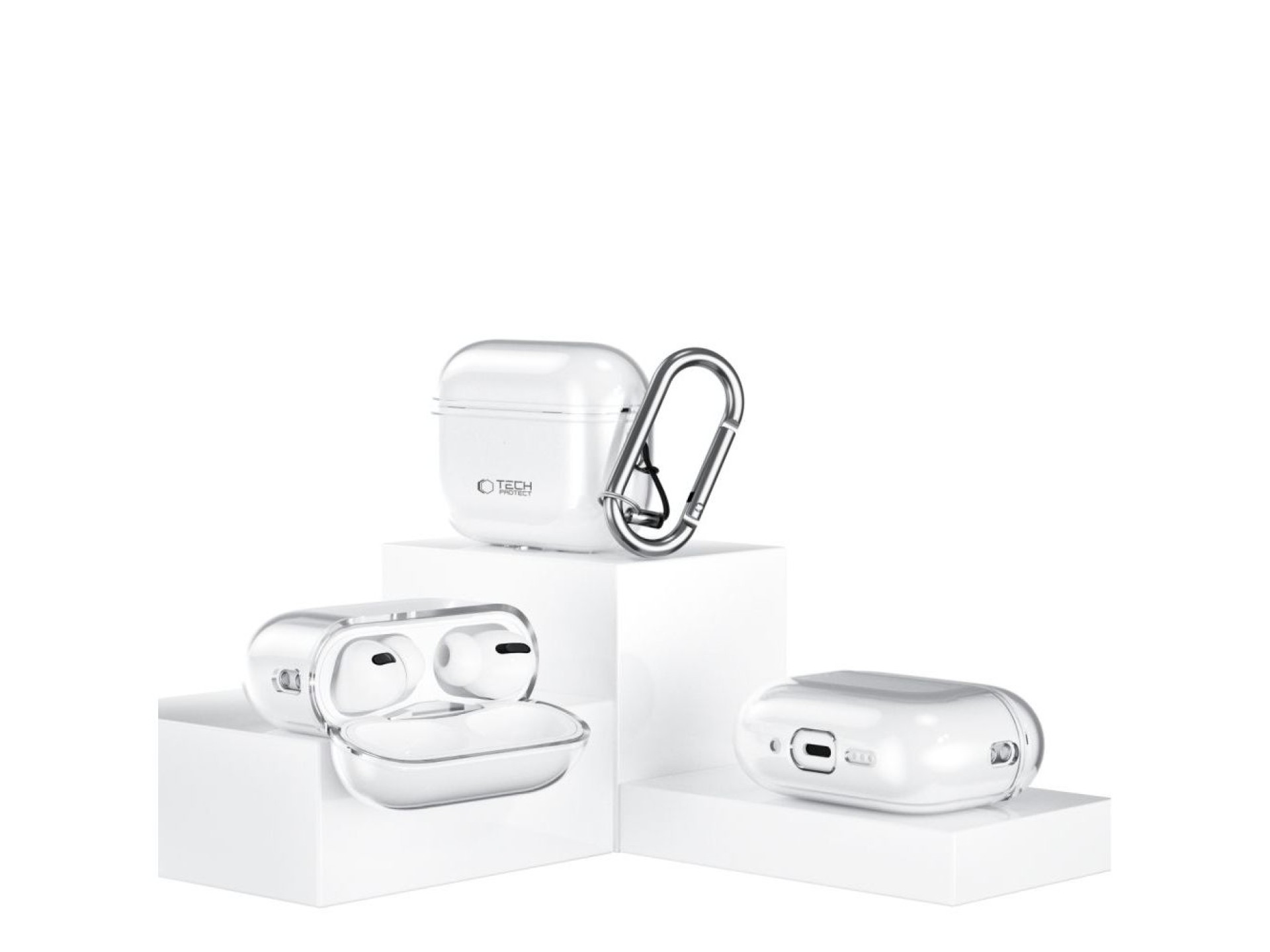 Capa Tech-Protect FlexAir para AirPods Pro - Transparente
