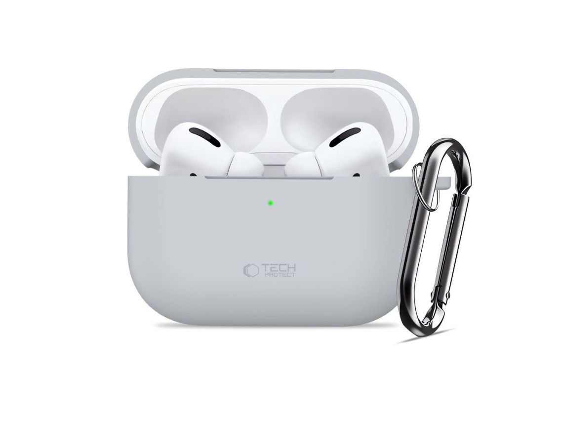 Tech-Protect Silicone Hook Case for AirPods Pro - Gray