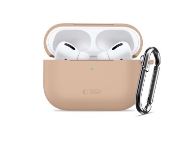 Tech-Protect Silicone Hook Case for AirPods Pro - Beige Tech-Protect Silicone Hook Case for AirPods Pro - Beige