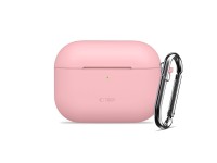Funda protectora de silicona Tech-Protect con gancho para AirPods Pro - Rosa Funda protectora de silicona Tech-Protect con gancho para AirPods Pro - Rosa