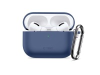 Capa de silicone Tech-Protect com gancho para AirPods Pro - Azul Marinho Capa de silicone Tech-Protect com gancho para AirPods Pro - Azul Marinho