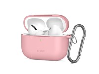 Funda protectora de silicona Tech-Protect con gancho para AirPods Pro - Rosa Funda protectora de silicona Tech-Protect con gancho para AirPods Pro - Rosa