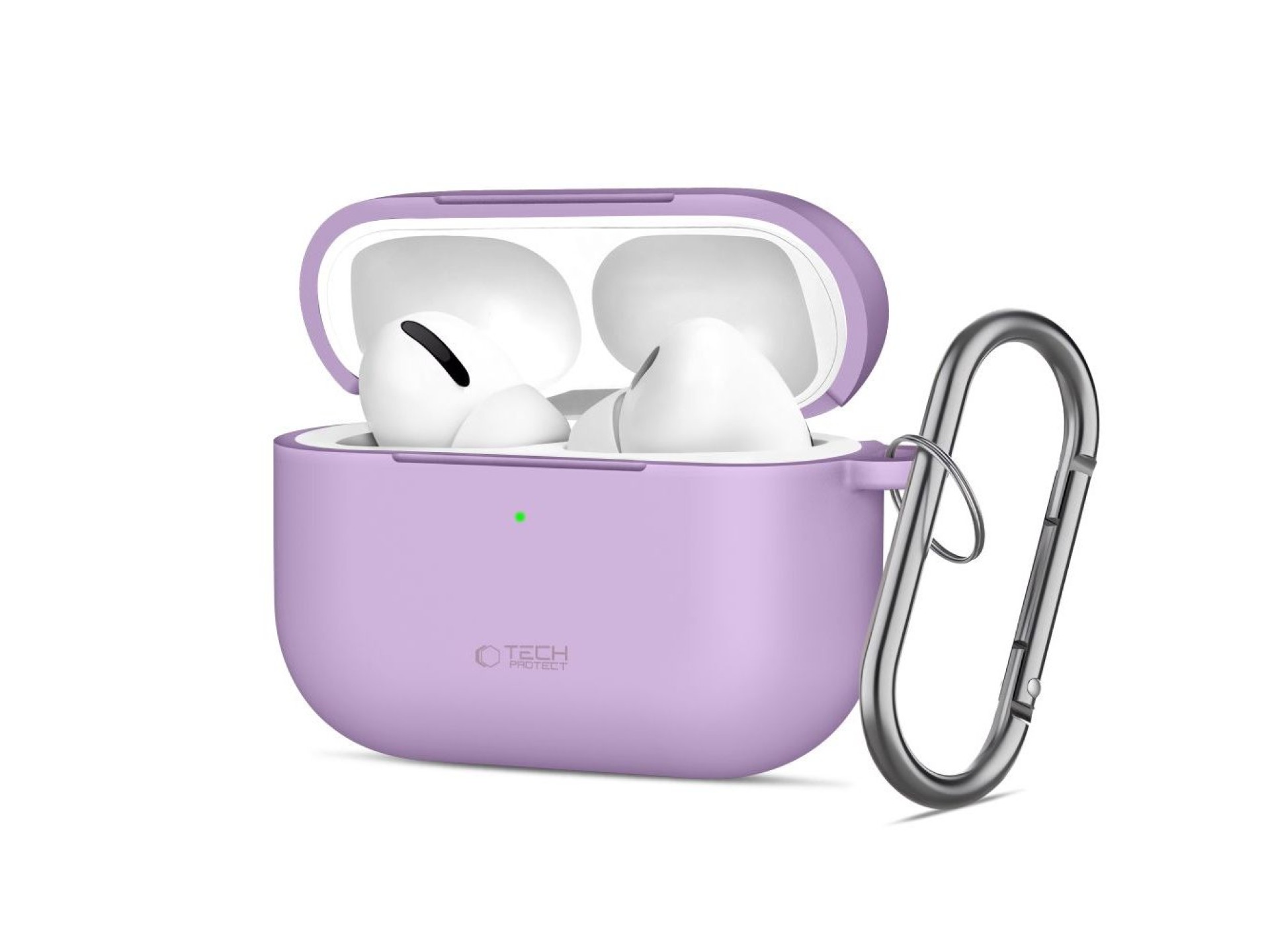 Tech-Protect Silicone Hook Case for AirPods Pro - Purple