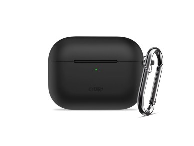 Tech-Protect Silicone Hook Case for AirPods Pro 3 - Black Tech-Protect Silicone Hook Case for AirPods Pro 3 - Black