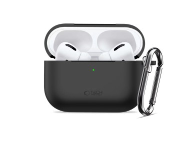 Tech-Protect Silicone Hook Case for AirPods Pro 3 - Black Tech-Protect Silicone Hook Case for AirPods Pro 3 - Black